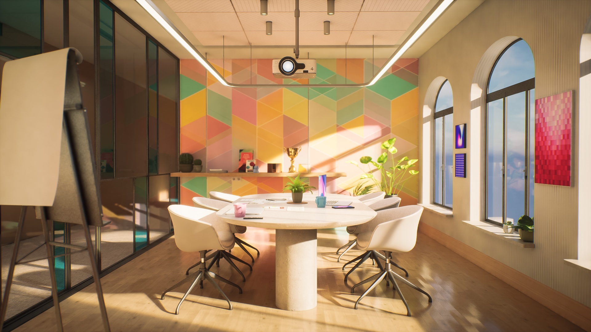 Media 1 for listing Three Meeting Rooms & Waiting room 3D Environment pack