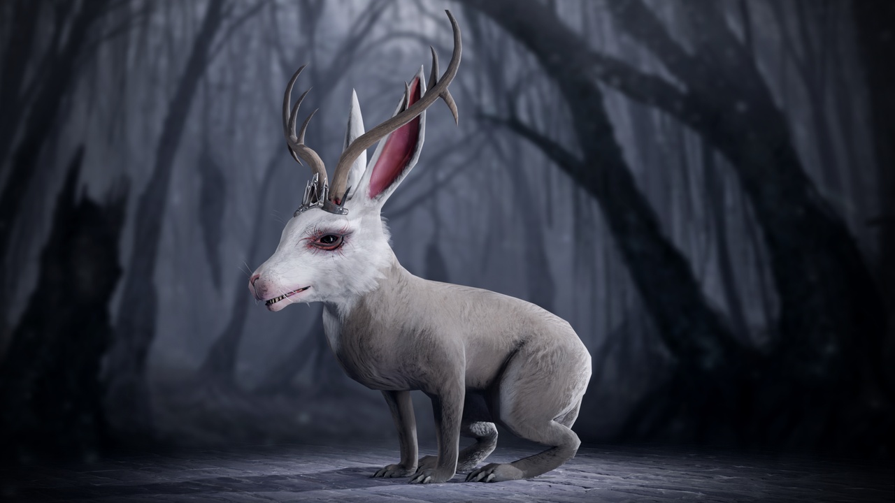 Media 1 for listing Undead Rabbit / Jackalope