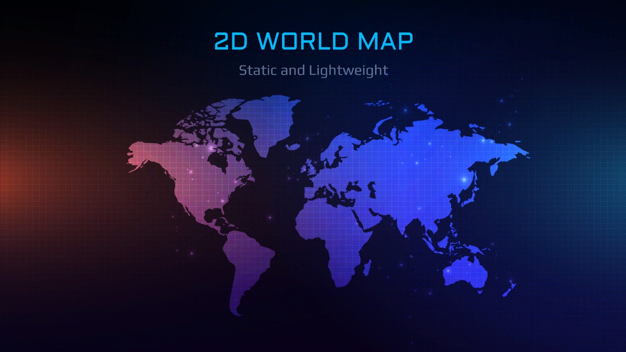 Media 1 for listing 2D Flat World Map