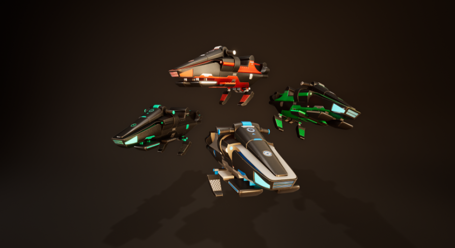 SciFi Hoverbike and Controller 2 | Fab