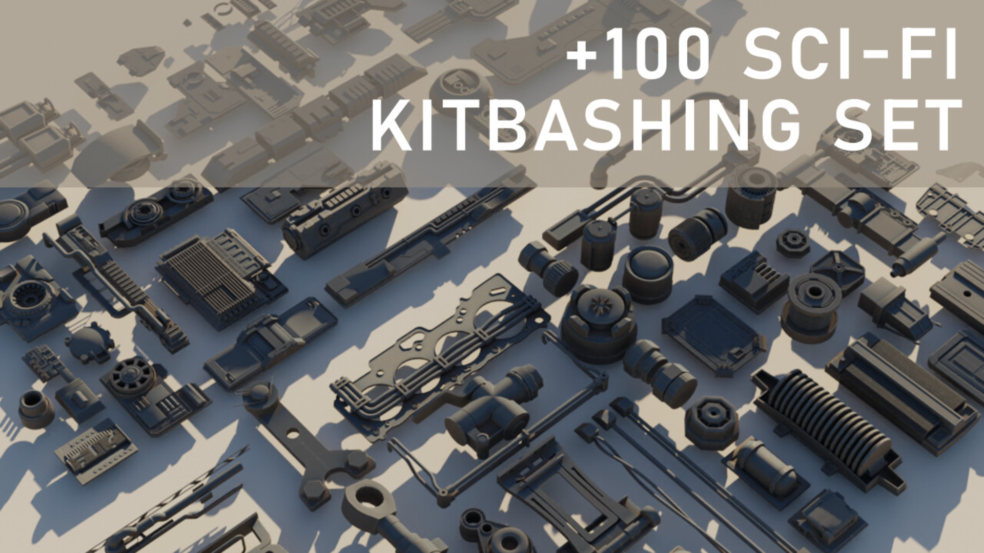 Fantasy Kitbashing Scifi Kitbashing Set 3 | Fab