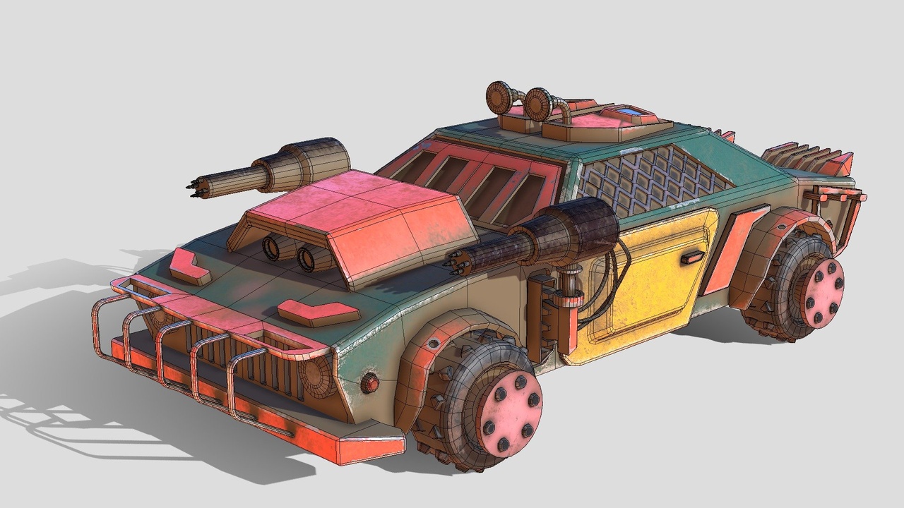 Media 1 for listing Mad Max Car Low-poly