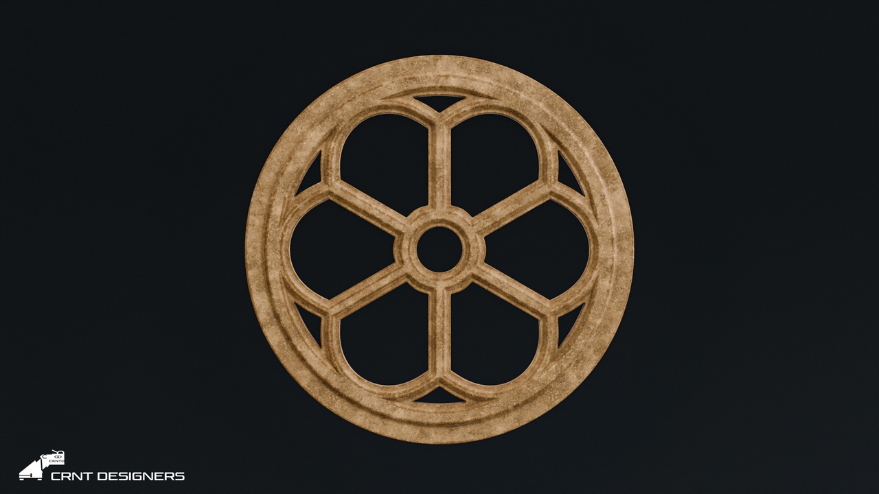 Media 1 for listing Gothic Circular Tracery Window 3D model