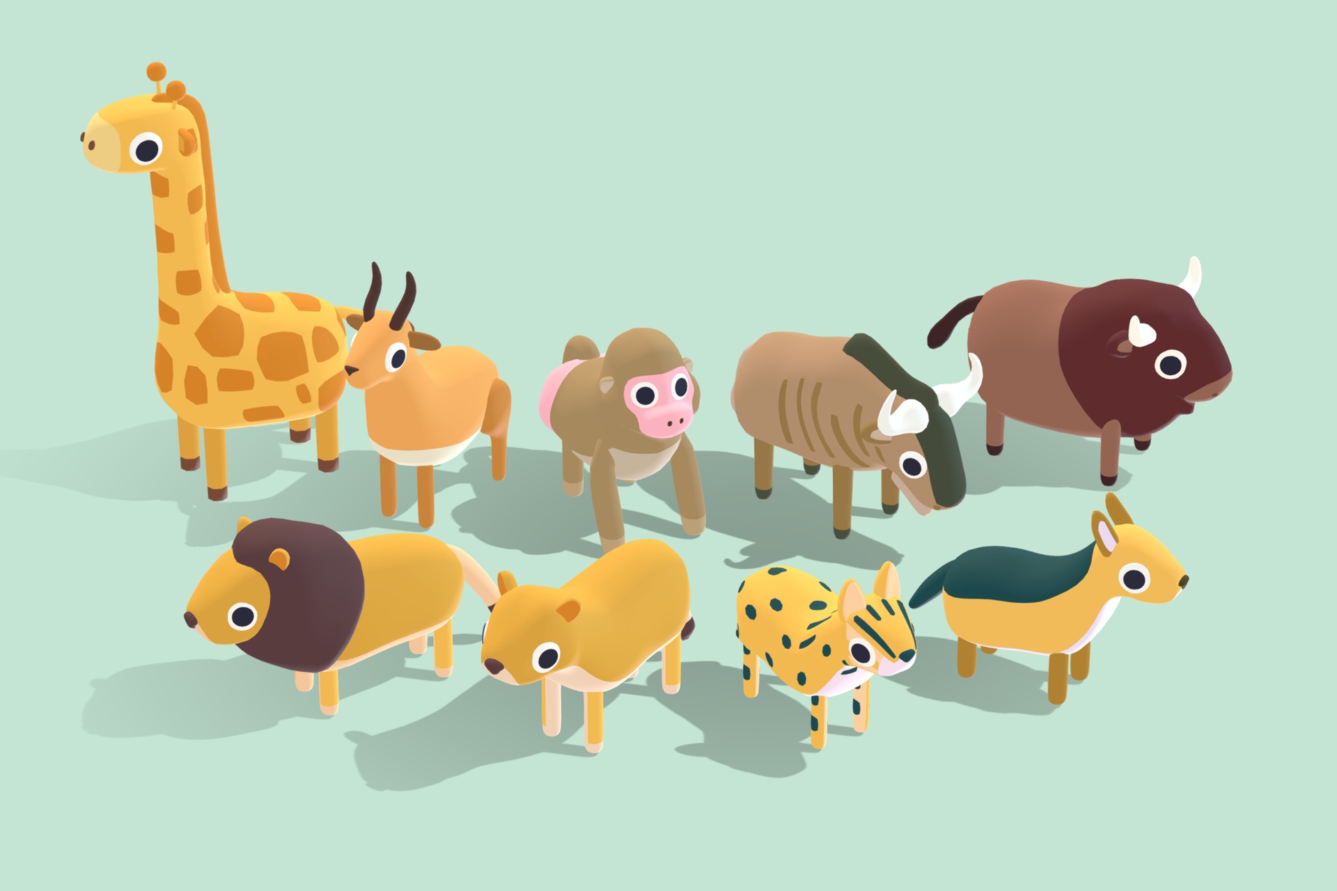 Quirky Series Safari Animals Vol 2 | Fab