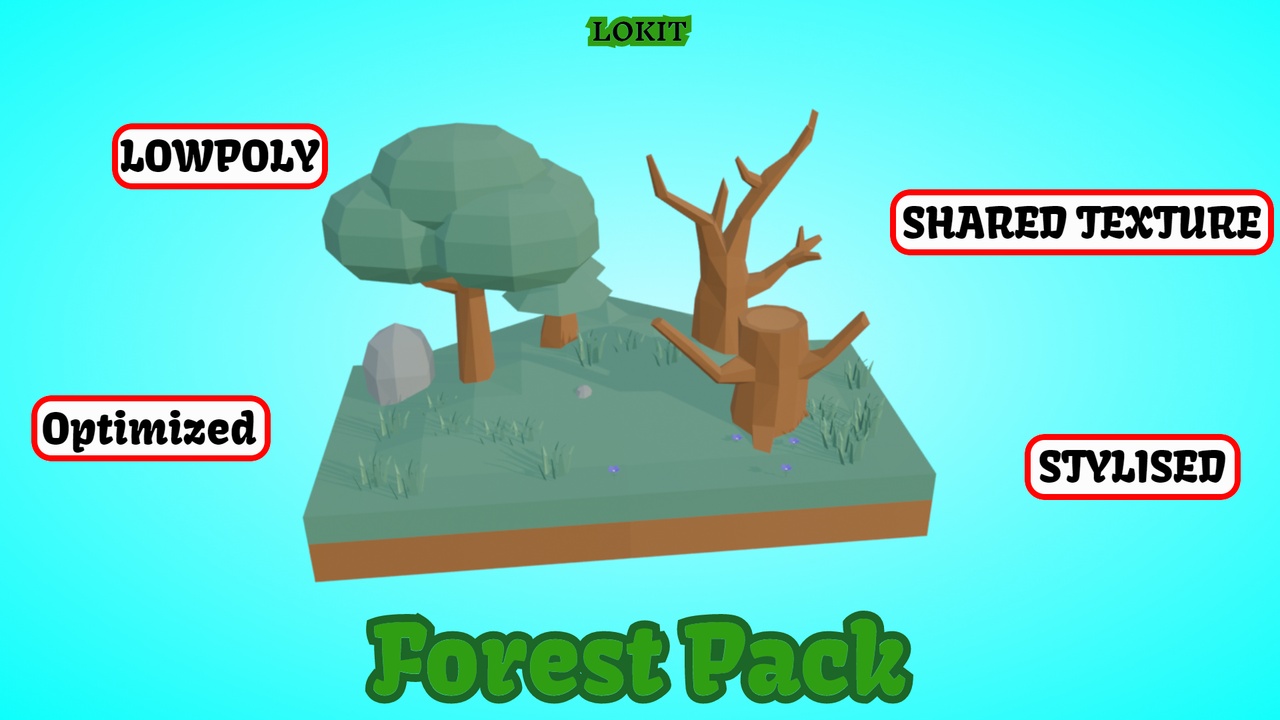 Media 1 for listing LOKIT: Tiny Forest Low Poly Environment Pack
