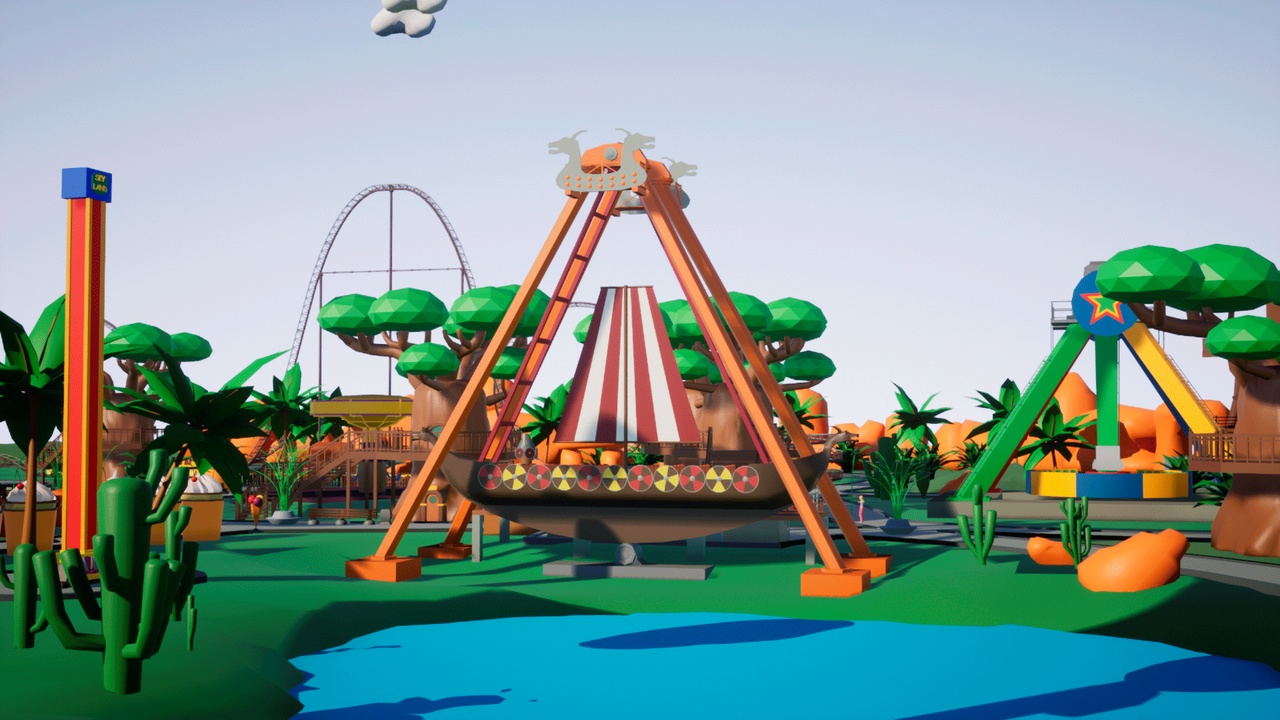 Media 1 for listing Amusement Park - Low Poly Style