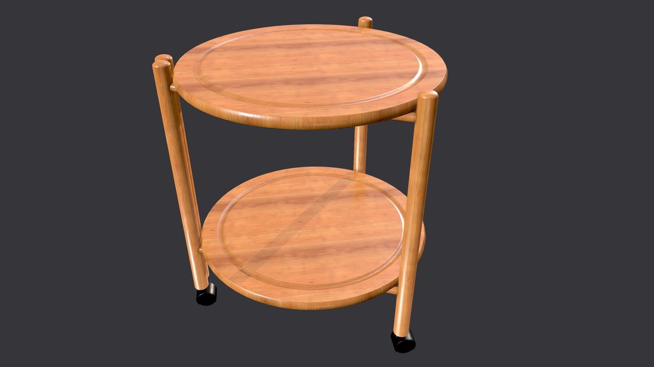 Media 1 for listing Wooden Circular Side Table