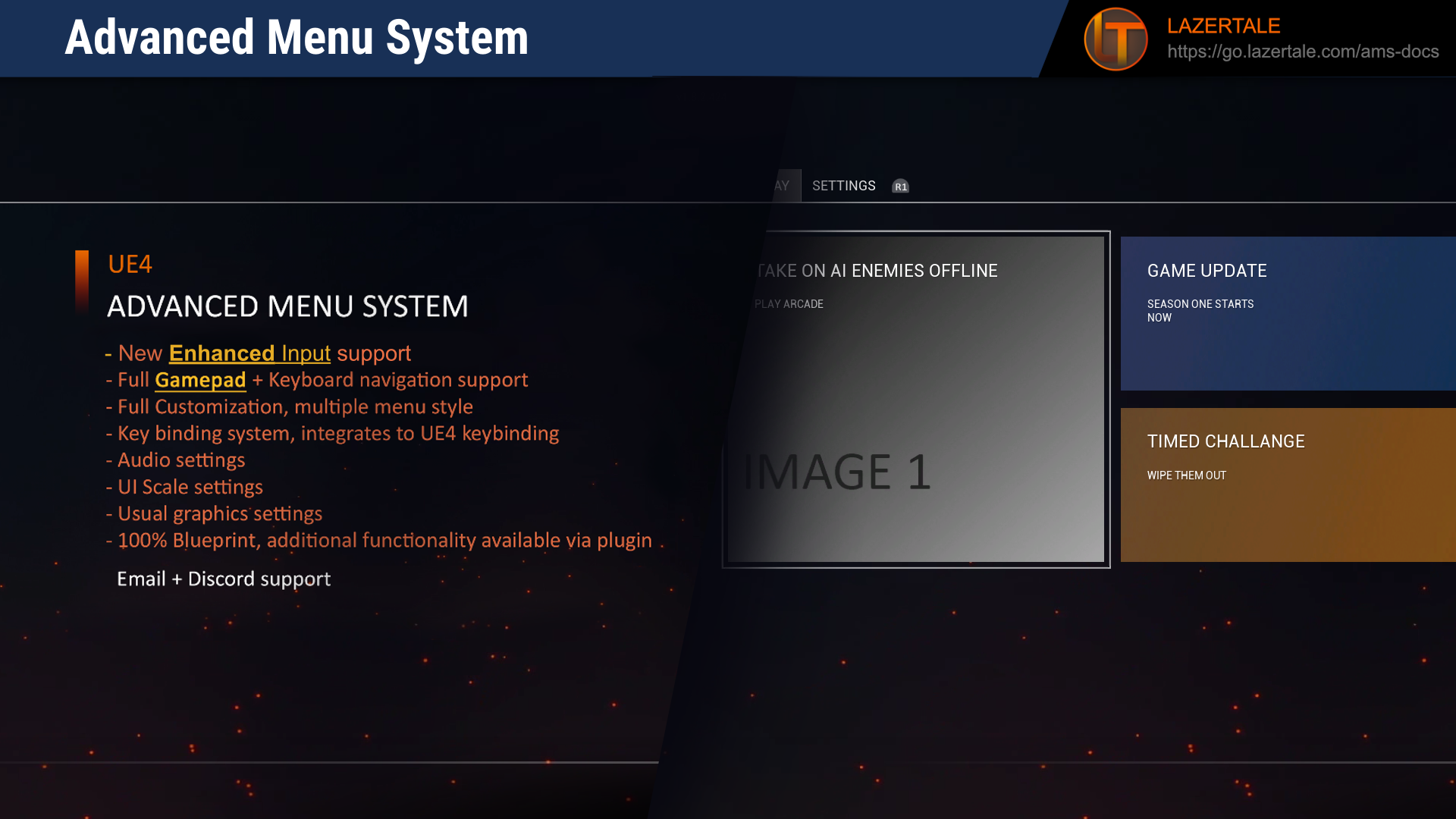 Game Menu & UI Framework | Fab
