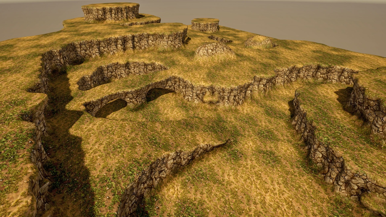 Media 1 for listing Stylized Modular Cliff 1M