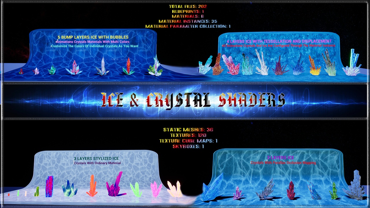 Media 1 for listing Ice & Crystal Shaders