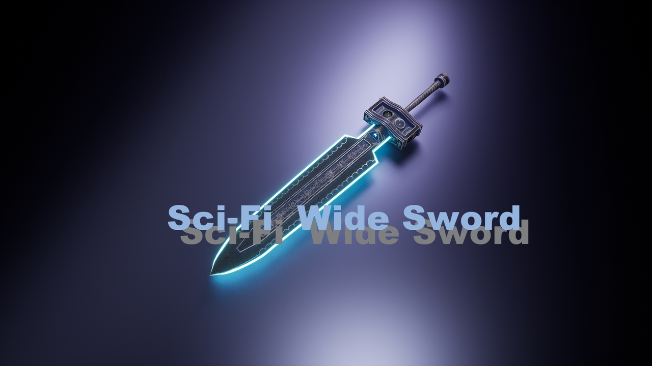 Sci-Fi Wide Sword | Fab
