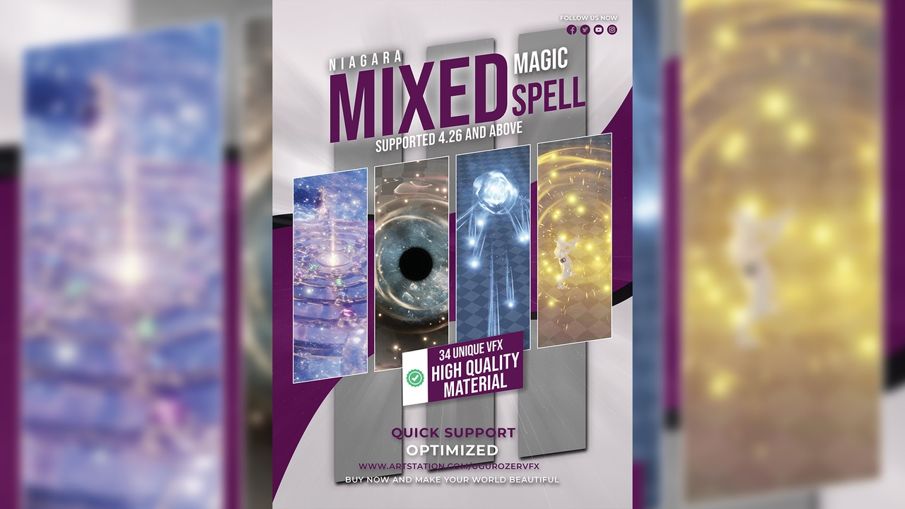 出品Mixed Magic 3 - Spell VFX Packのメディア1