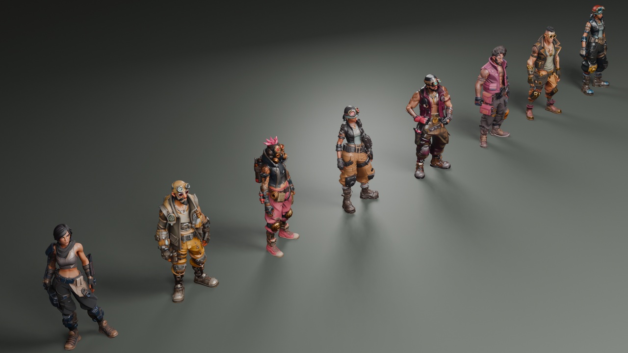 Media 1 for listing Stylized Various Characters – Set 1👨🔧