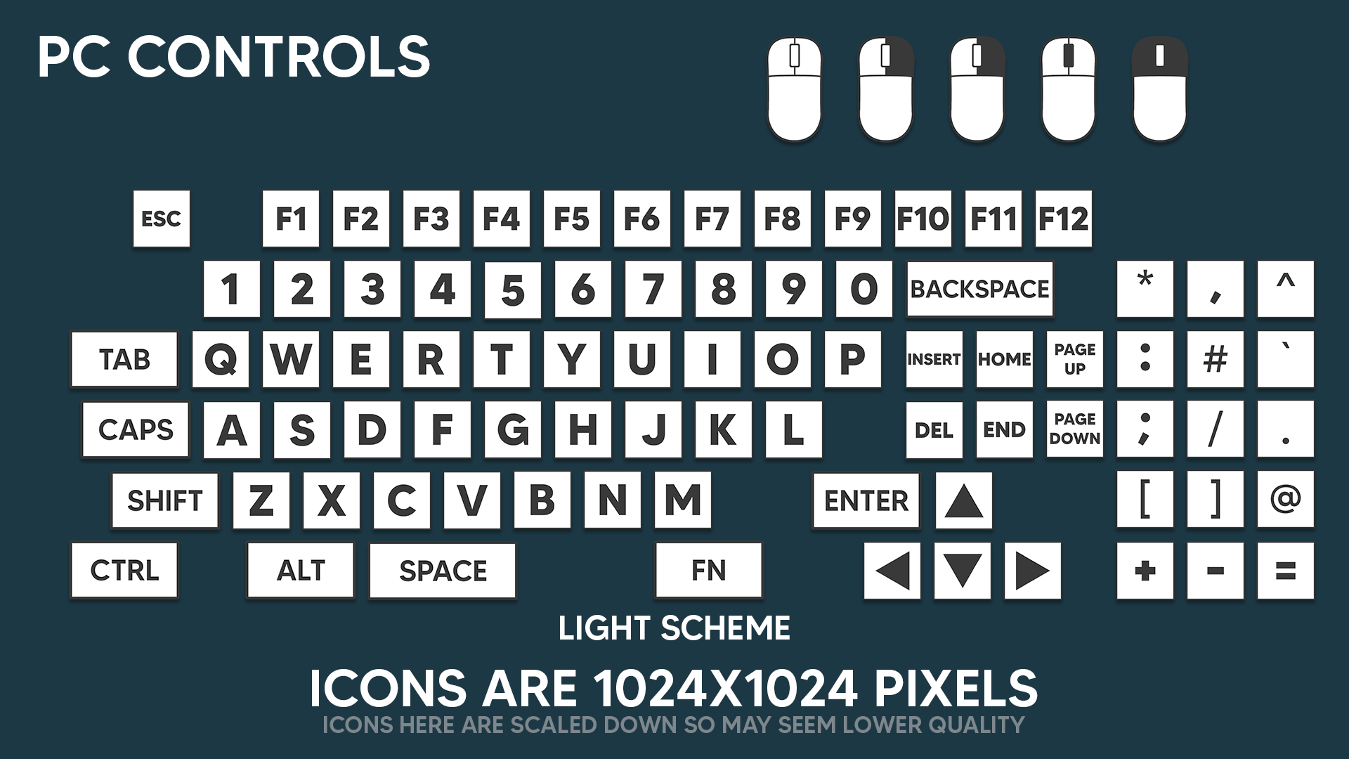Simple Control Icons | Fab