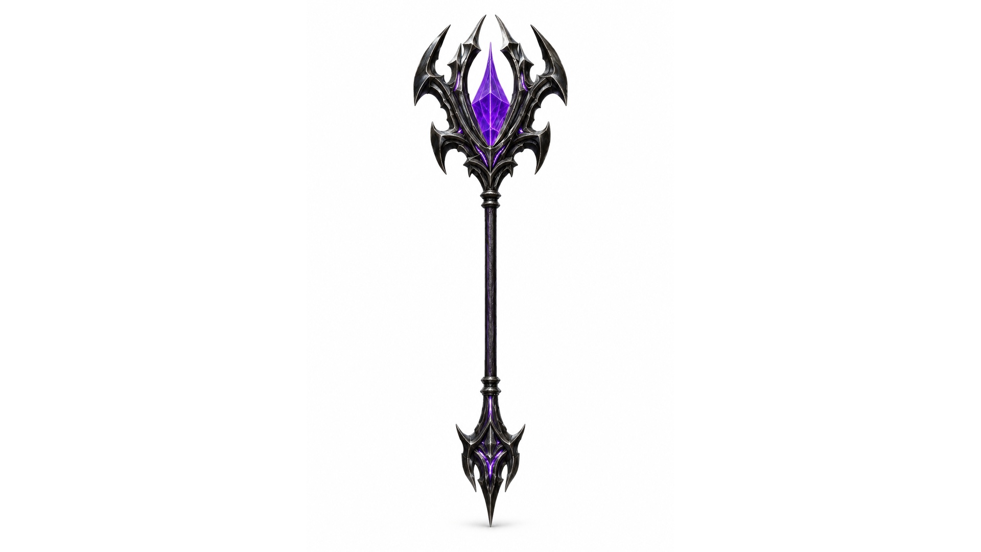 Void Knight Arcane Scepter - Gothic Fantasy Weapon 3D asset preview