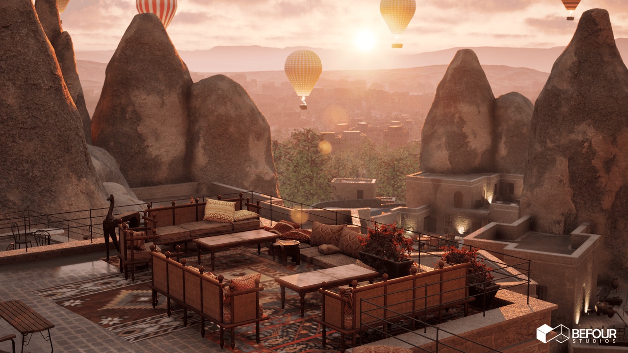 Media 1 for listing Cappadocia Anatolian Cave Hotel Environment (Modular City, Ethnic, Spike)