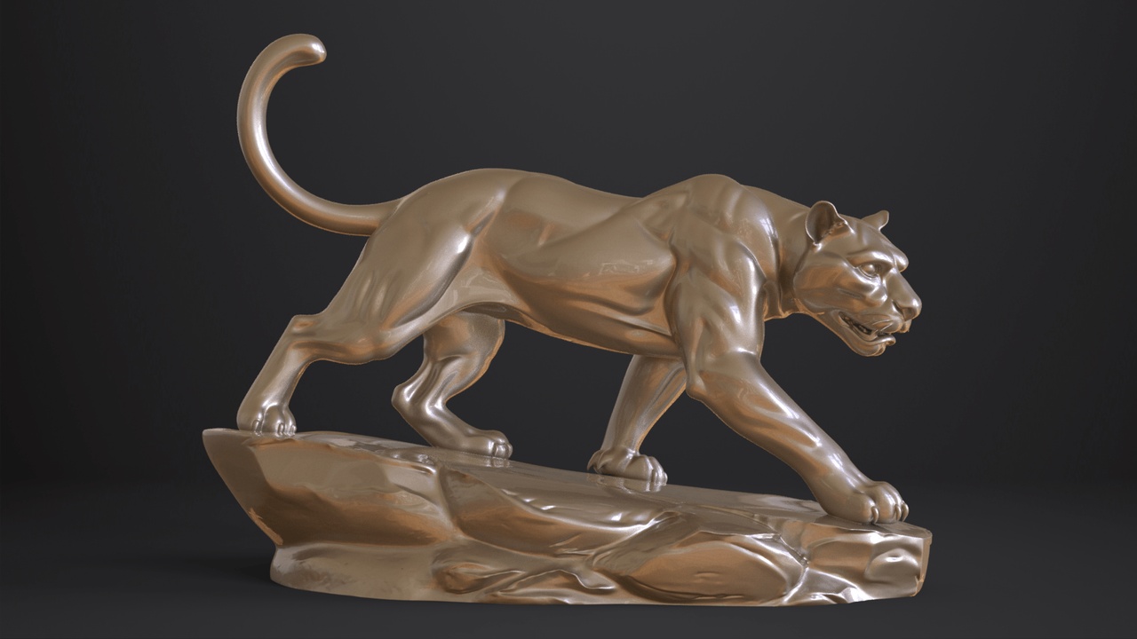 Media 1 for listing Panther on mid-stride | 3D Print model