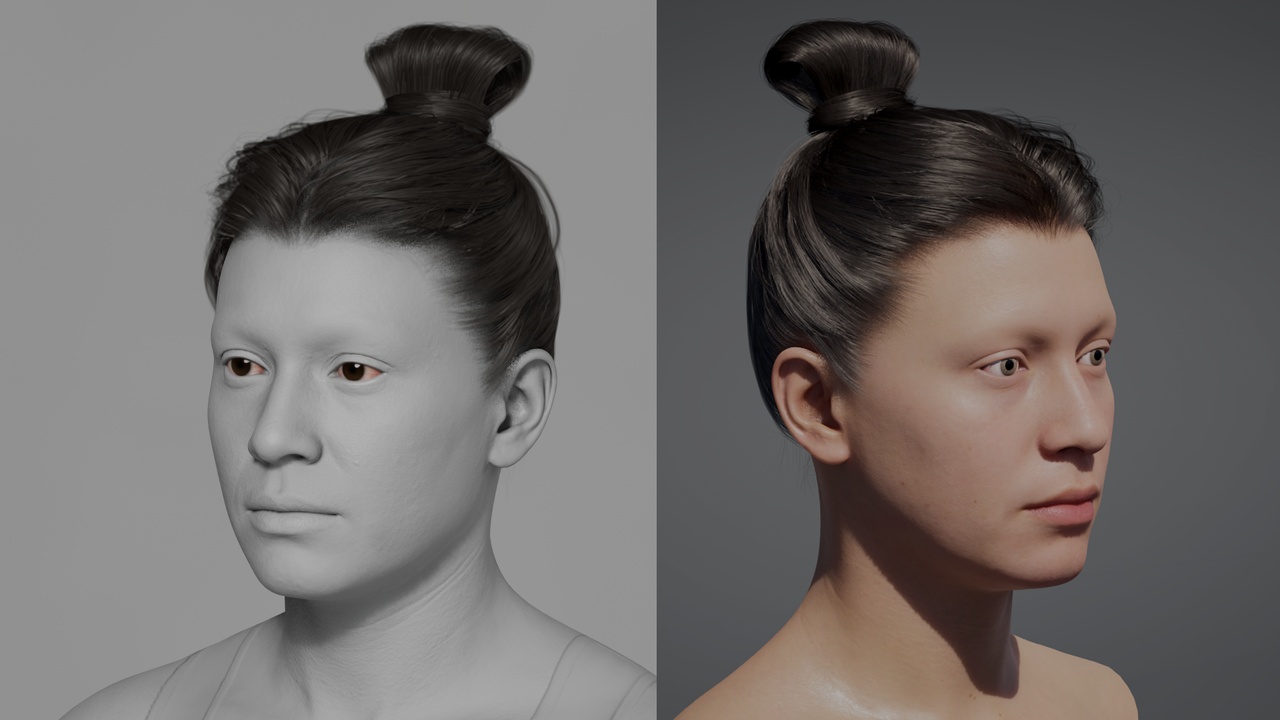 Media 1 for listing Ancient Chinese Topknot Hairstyle - MetaHuman Groom