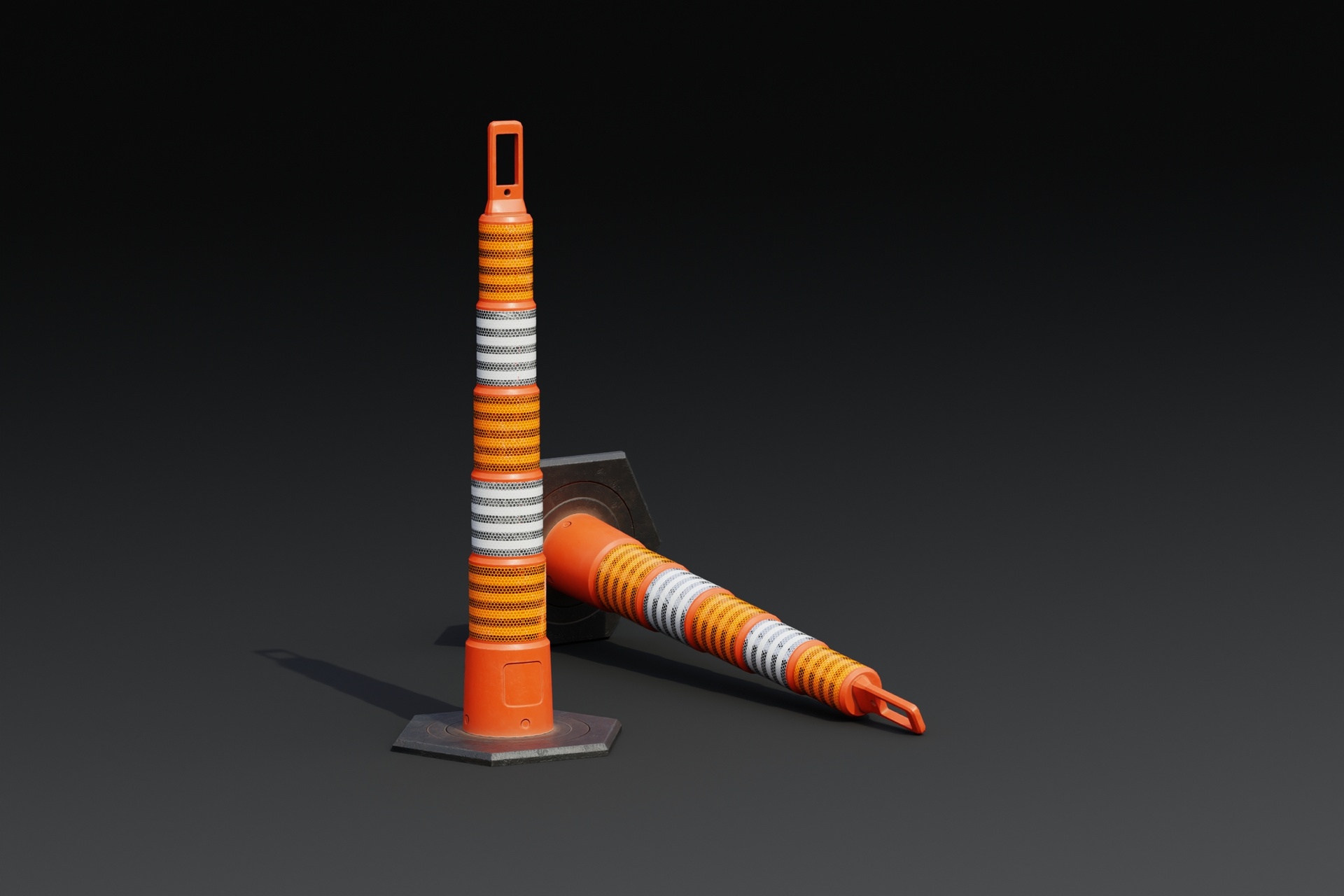 Media 1 for listing Delineator PBR Game-Ready Low-poly 3D model
