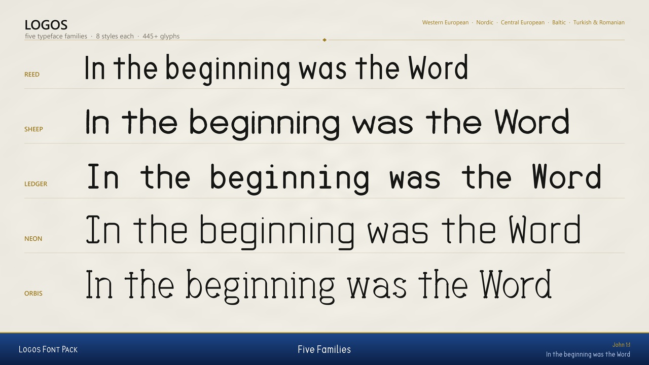 Media 1 for listing Logos Font Pack