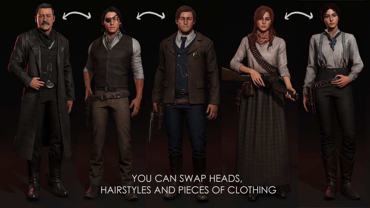 Western Characters Pack - Wild West Adventure Survival Shooter Action Man Woman