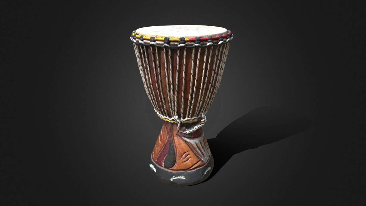 Media 1 for listing Djembe African Drum - Photogrammetry Scan (Free)