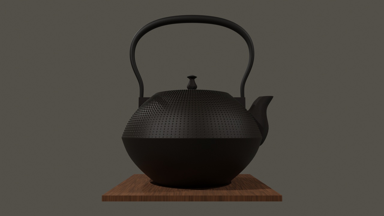 Media 1 for listing Traditional Japanese Nambu Iron Teapot 3D model