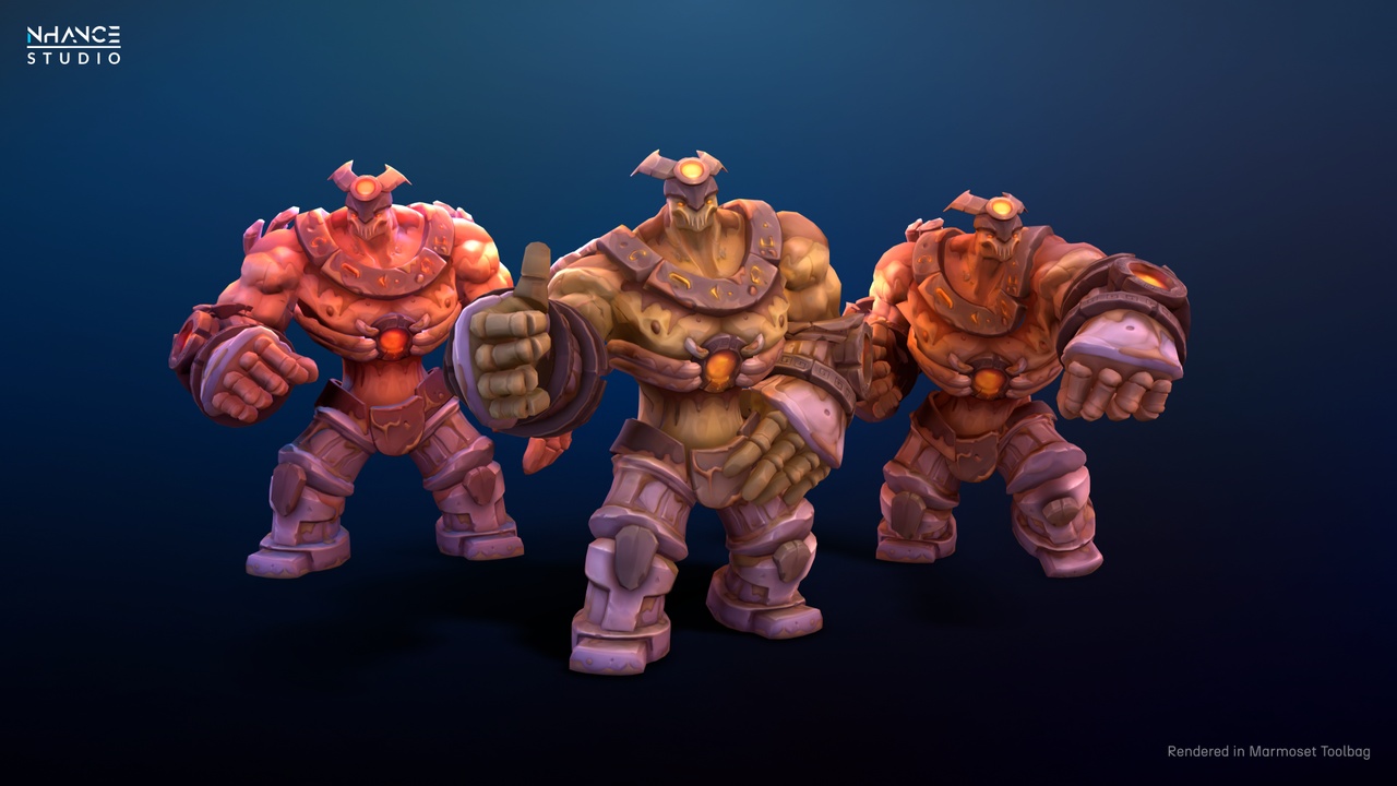 Media 1 for listing Stylized Fantasy Sand Golem