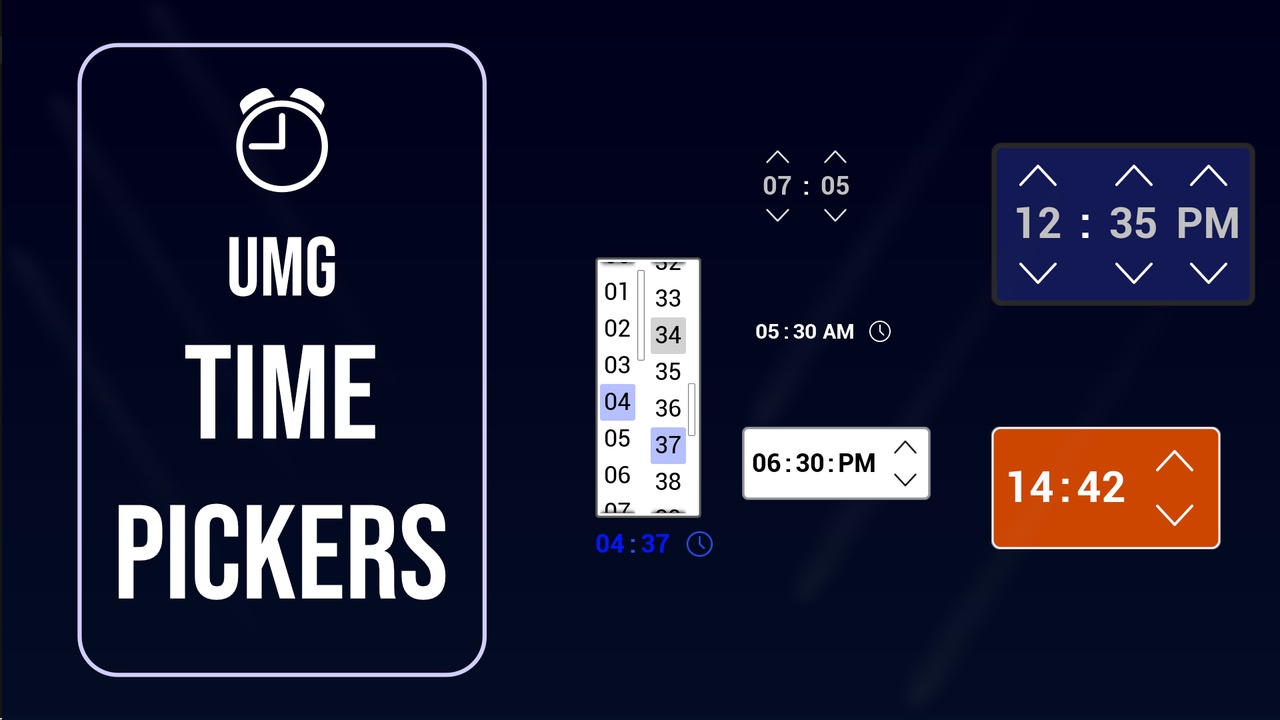 Media 1 for listing UMG Time Pickers