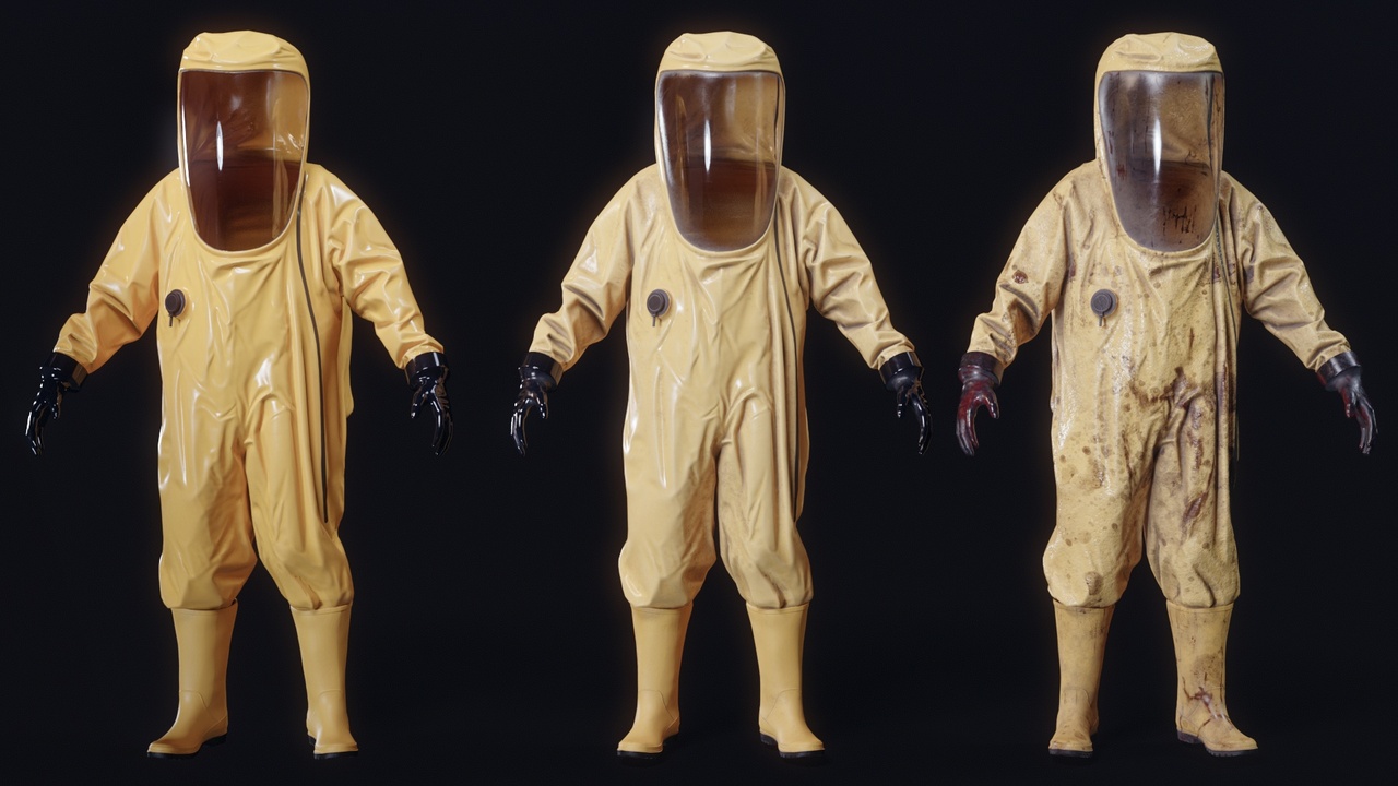 Media 1 for listing Hazmat Suit - UE5 Skeletons - Rigged