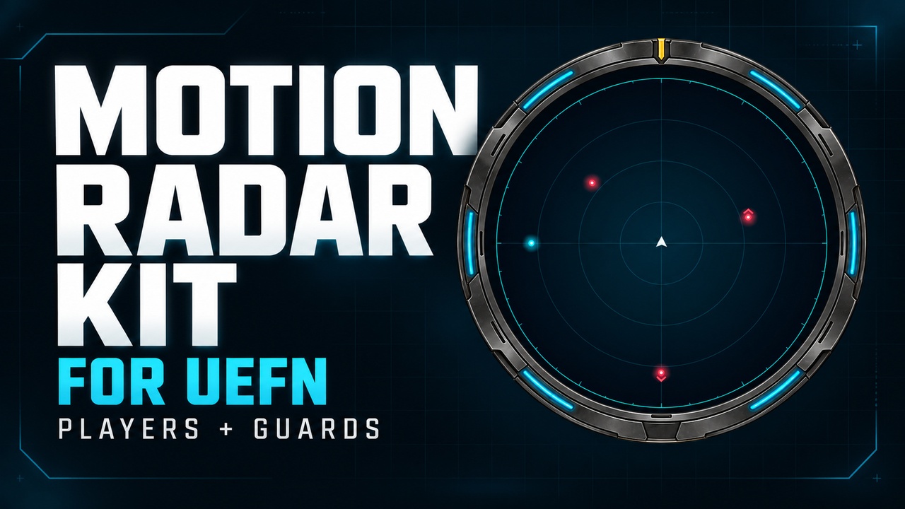 Media 1 for listing Motion Radar Kit for UEFN — Player & Guard Tracking