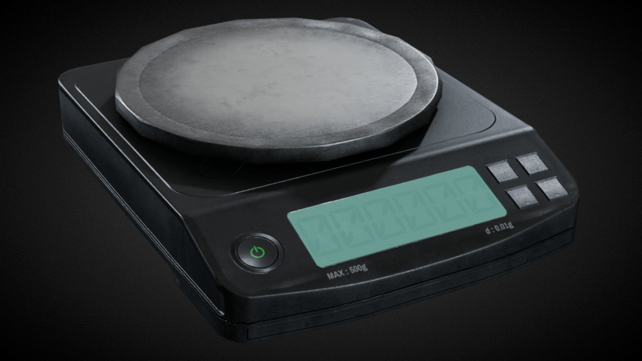 Media 1 for listing Digital Precision Scale – Realistic 3D Prop