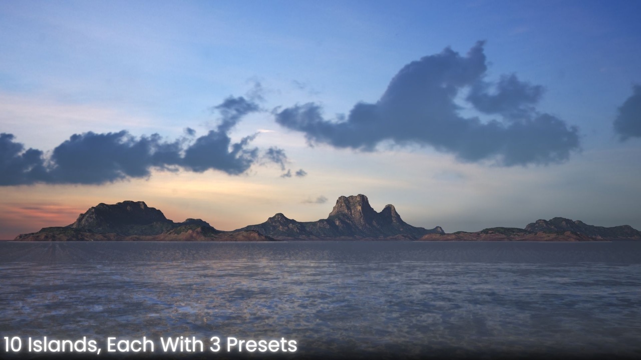 Media 1 for listing Realistic Landscape & Mesh Terrain Vista Pack: Islands