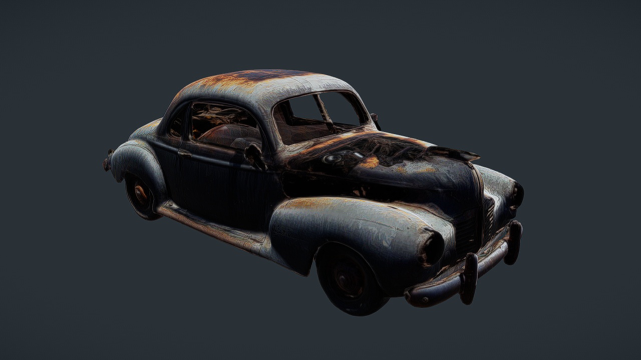 Media 1 for listing 1940s Abandoned Car 001