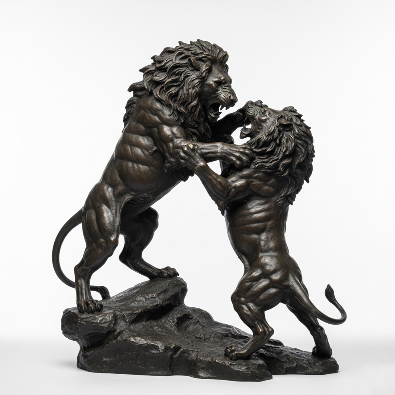 Media 1 for listing Lion vs Lion Sculpture