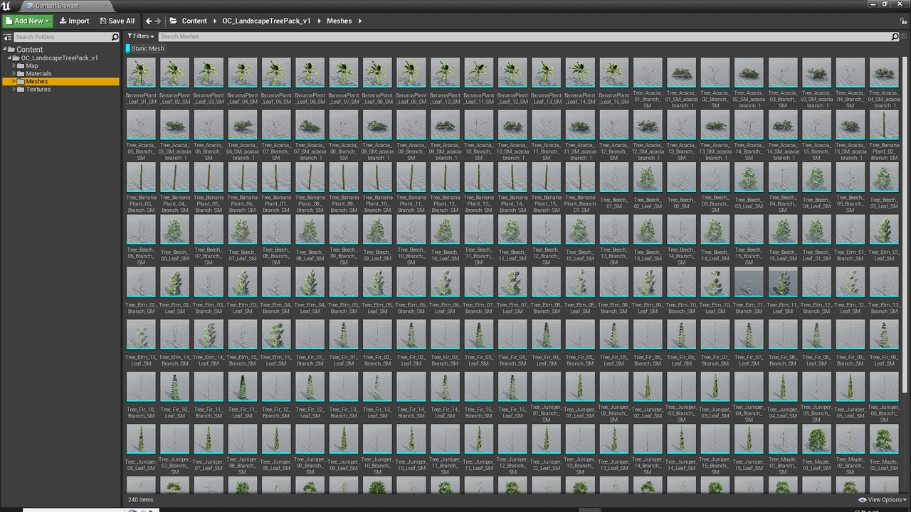Media 1 for listing LandscapeTreePack 1 - 120 Models