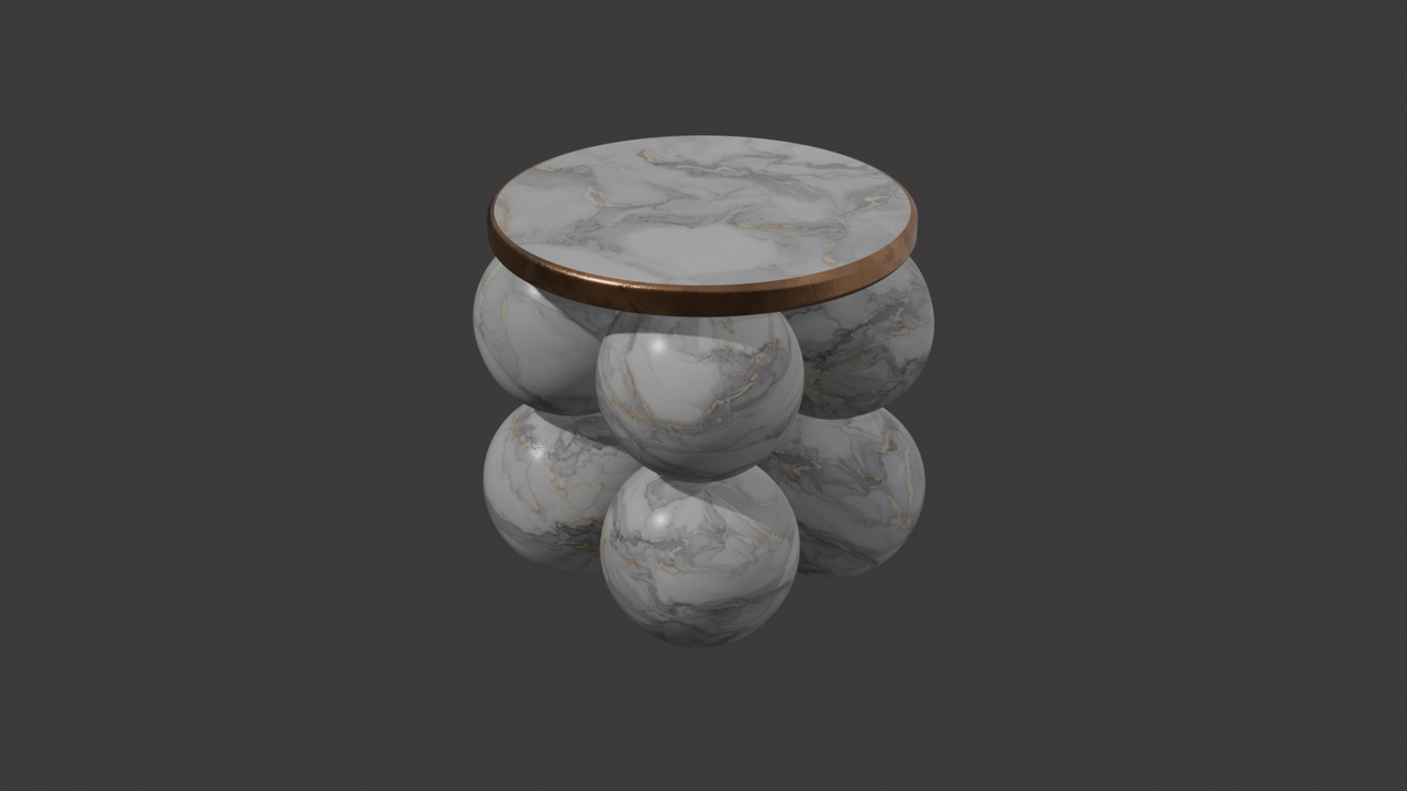 Media 1 for listing Marble Side Table