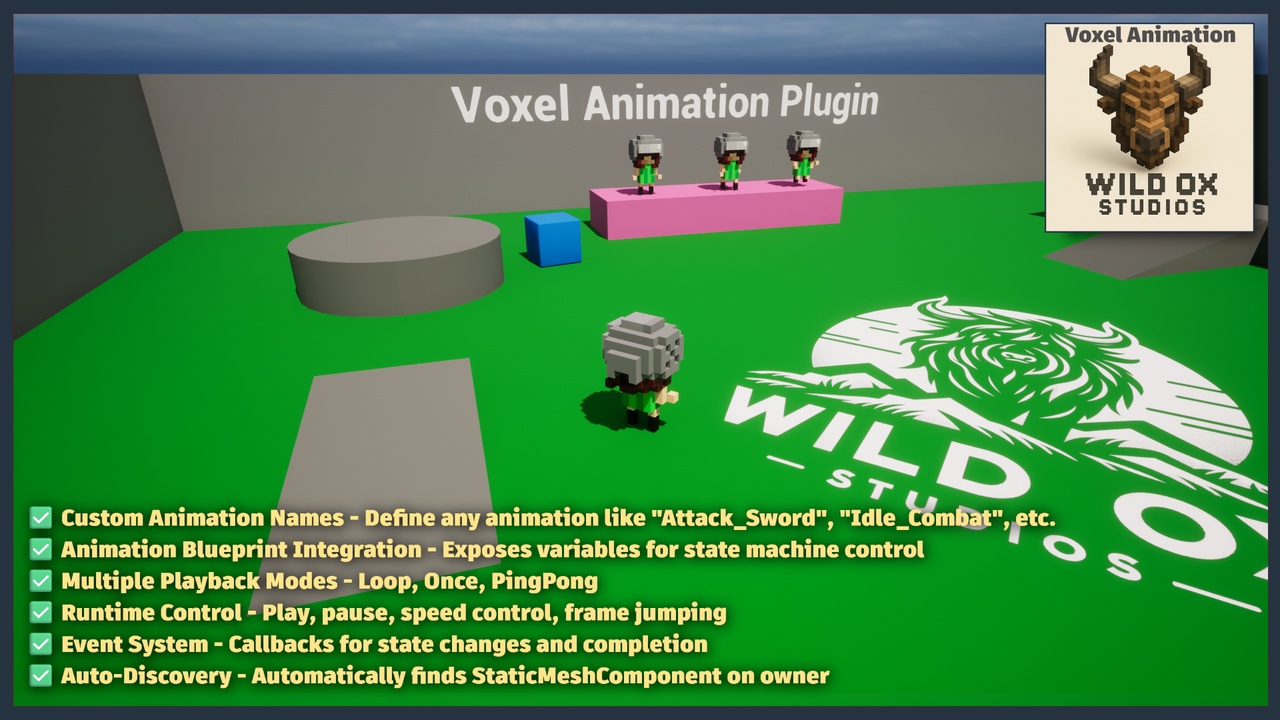 Media 1 for listing Voxel Animation Plugin