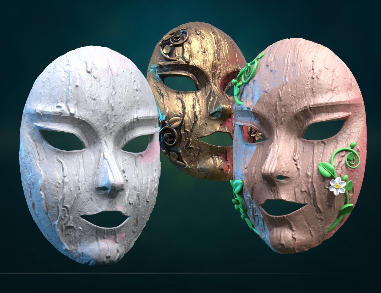 Media 1 for listing Bark Dryad Mask