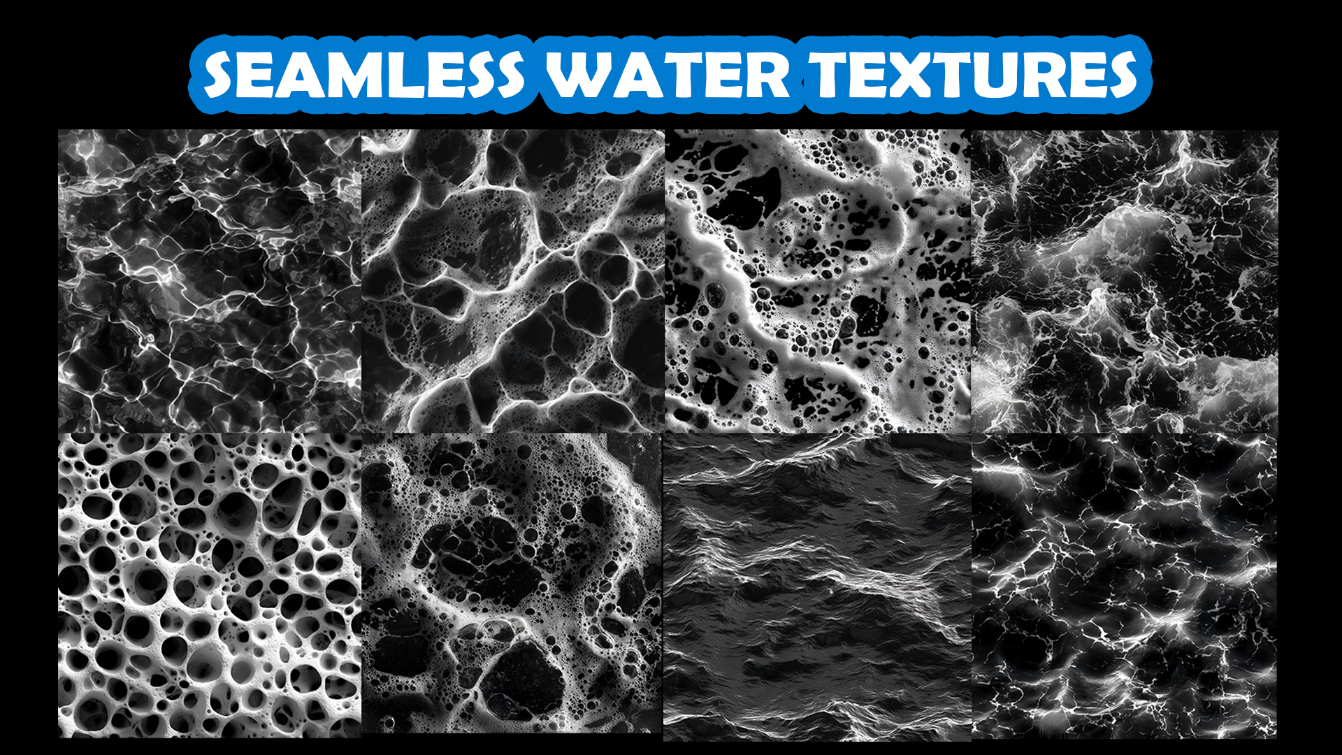Water Texture Cladding 25 Seamless Water Textures – 2048x2048 | Perfect for VFX, Spells ...