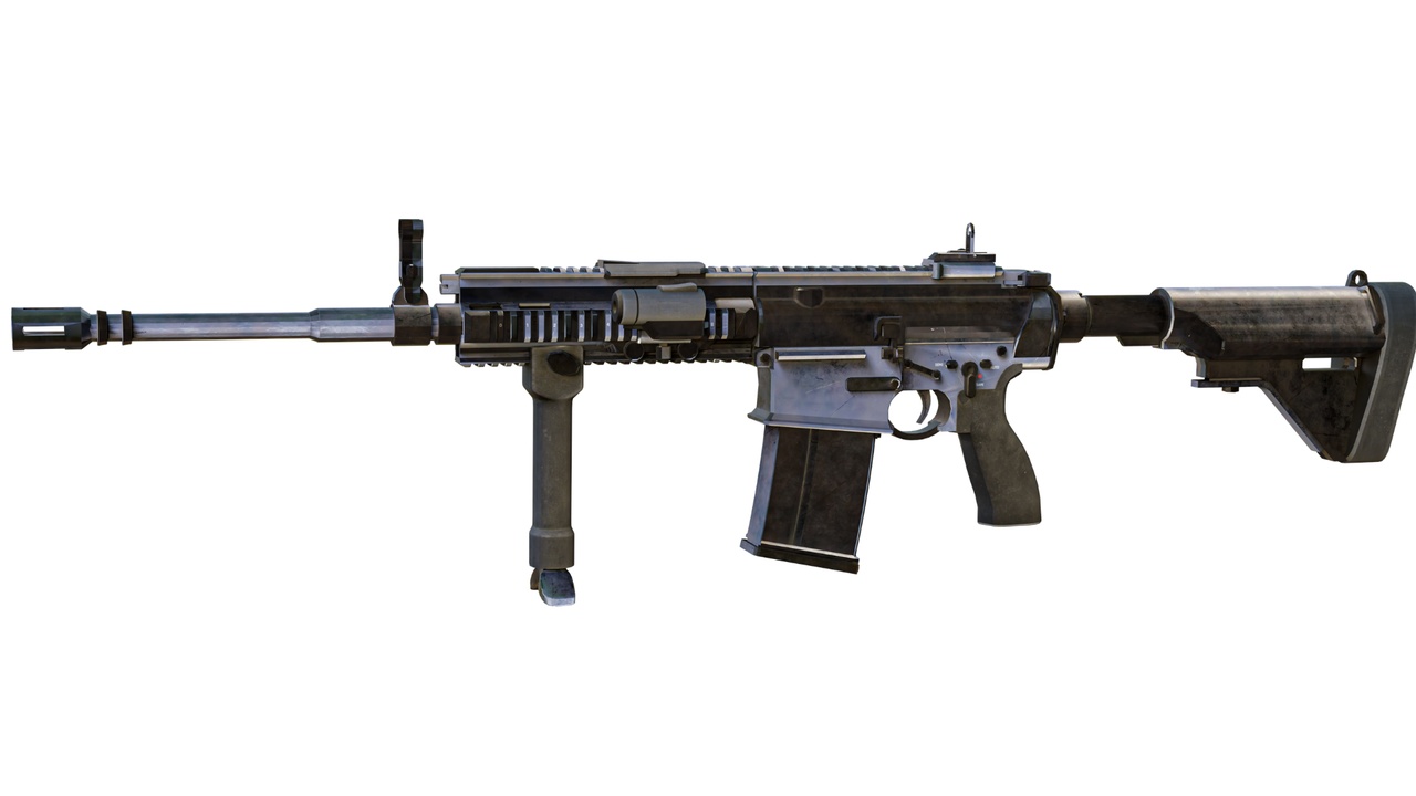 Medium 1 für Eintrag Modern Tactical Assault Rifle – High Detail Military Weapon 3D Mode