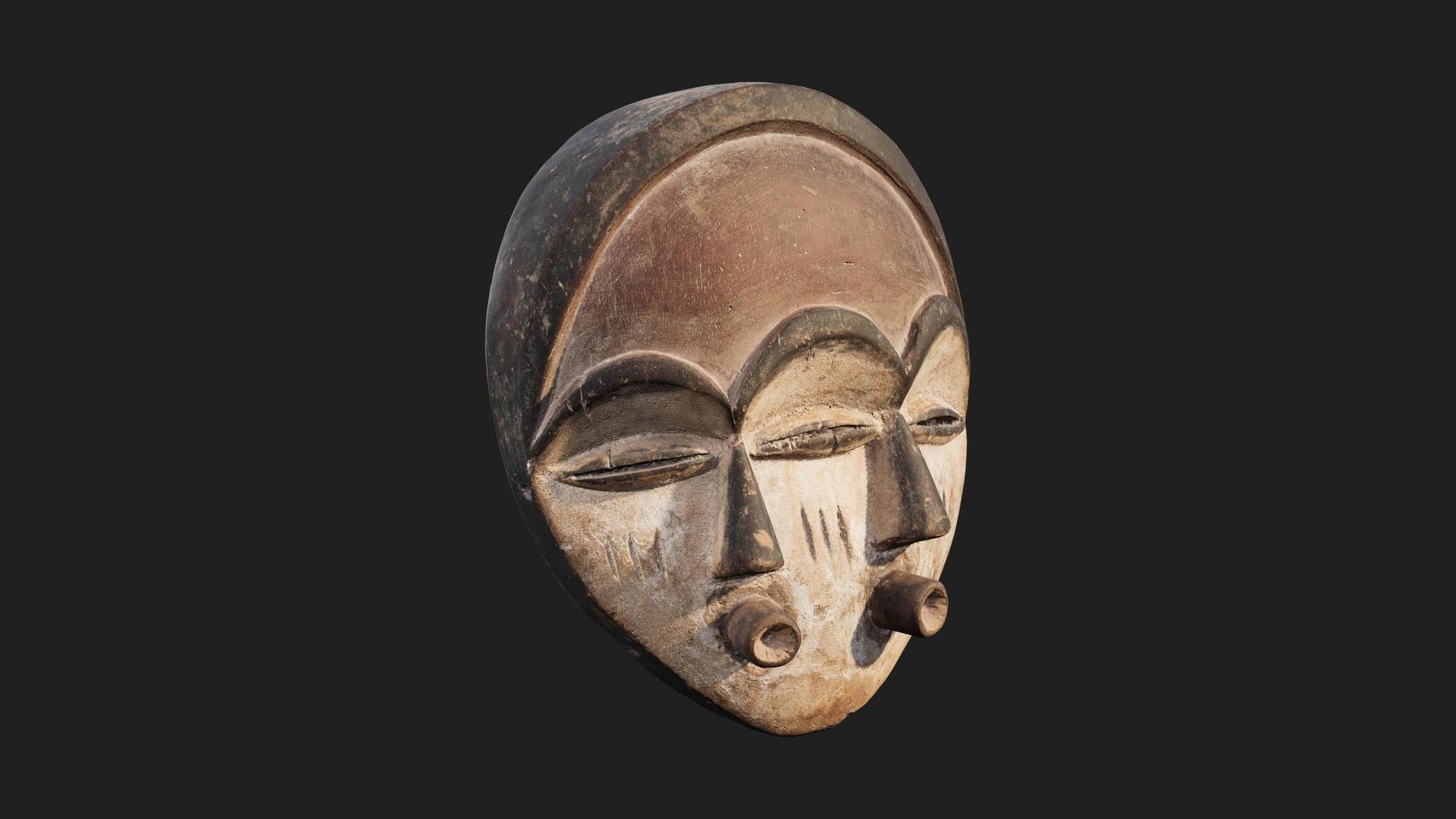 The Rite Masks Ritual Mask Wood Worn 14 | Fab