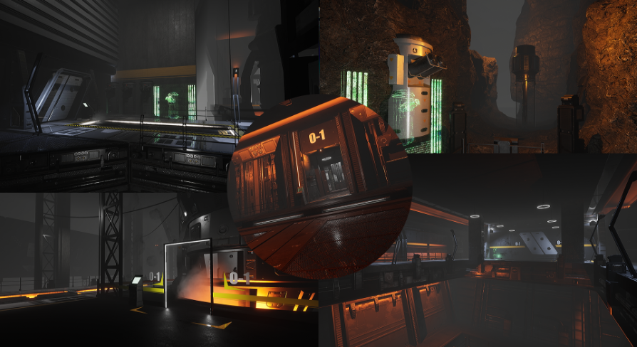 Modular Sci-Fi Underground Environment | Fab