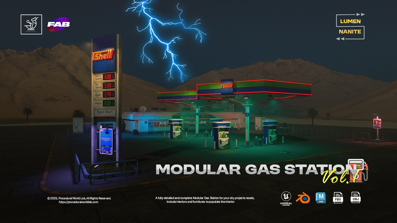 Media 1 for listing Modular Gas Station Vol.1