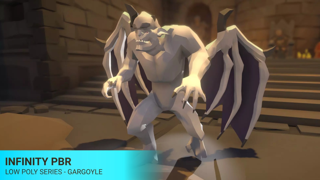 Media 1 for listing Low Poly - Gargoyle