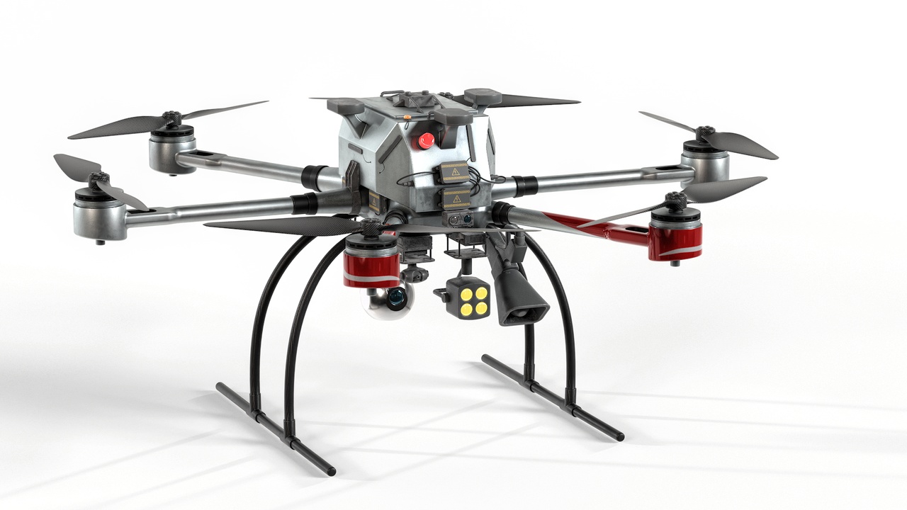 Media 1 for listing Team Sky Guardian Police Force Drone Heavy-Duty Police & Search and Rescue LOD