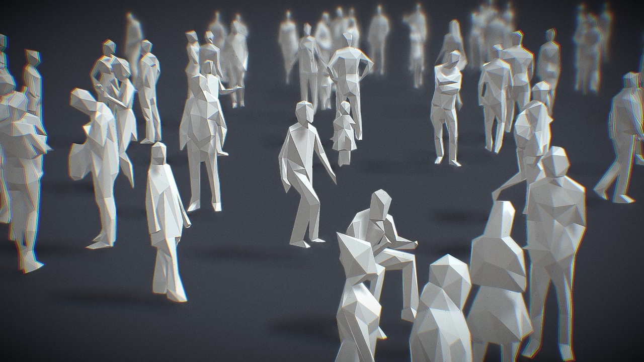 Media 1 for listing Lowpoly People Collection