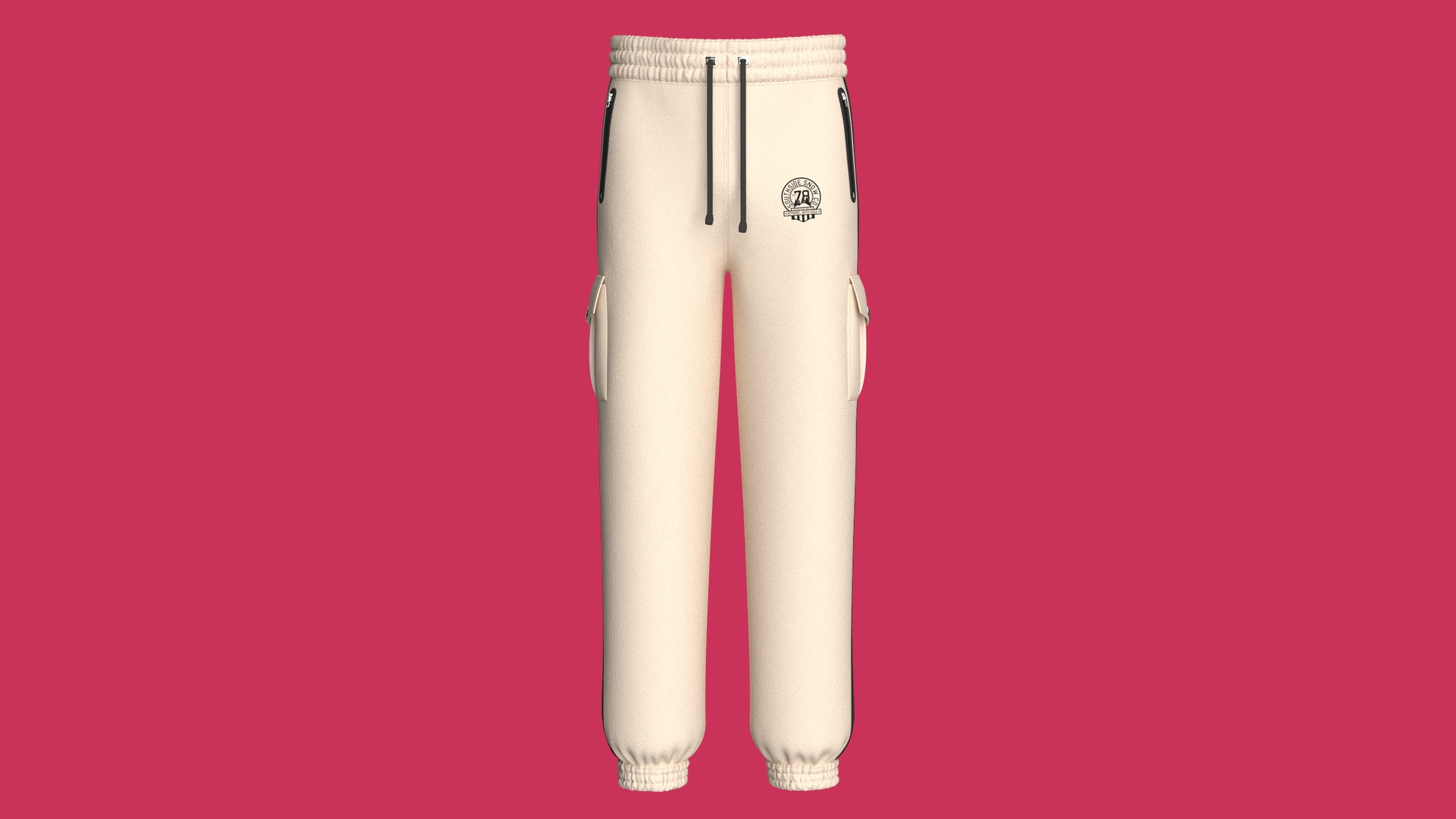 Media 1 for listing Men Utility Pocket Sweatpant With Side Stripes | High Poly