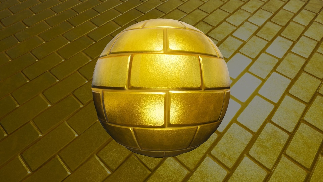 Medios 1 para el artículo Stylized Gold Material Pack – 4K PBR