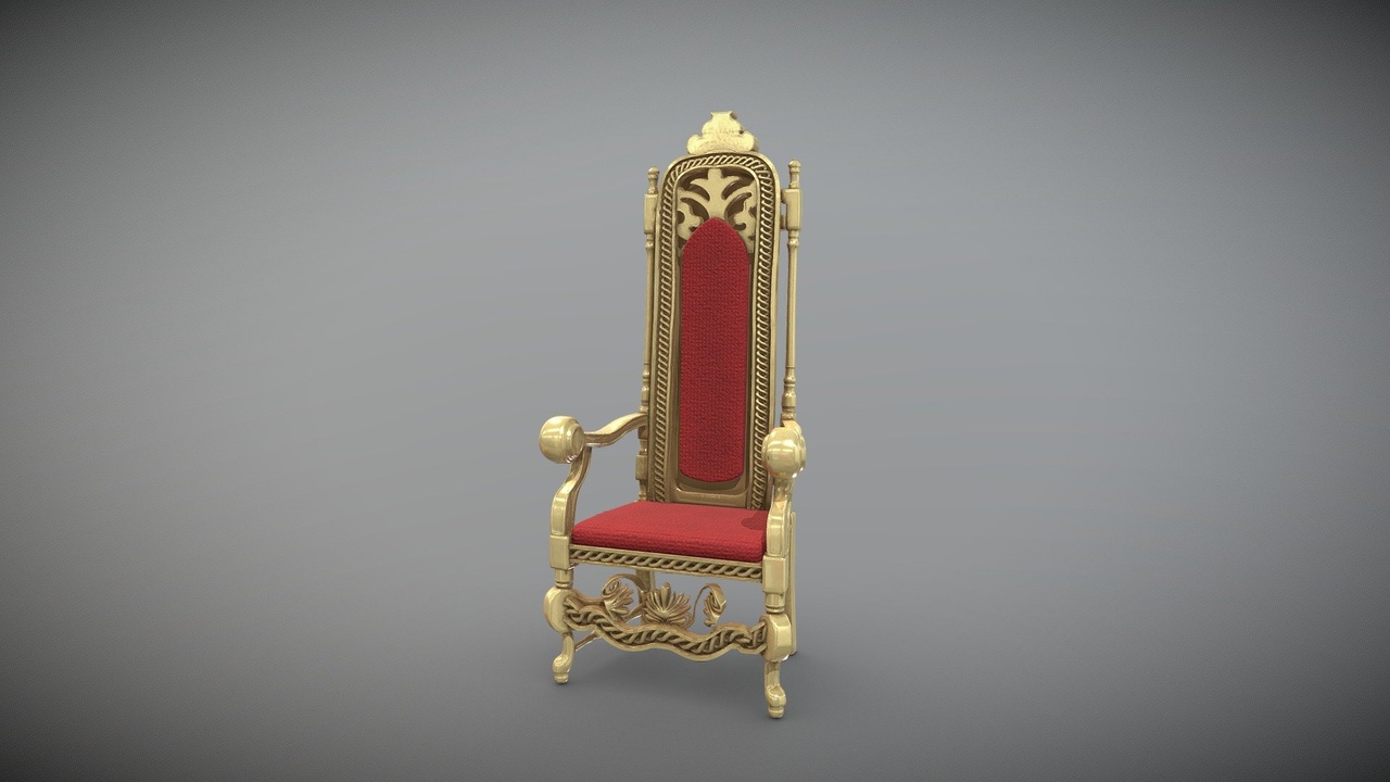 Media 1 for listing Golden Royal Throne